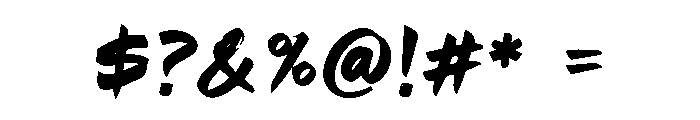 Beast Sketch Font OTHER CHARS