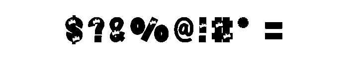 Beastly Halloween Font OTHER CHARS