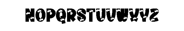Beastly Halloween Font LOWERCASE