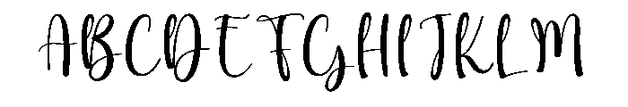 Beatiful Christmas Font UPPERCASE