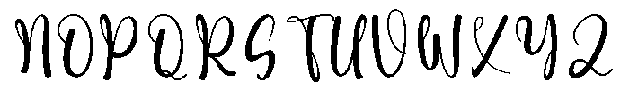 Beatiful Christmas Font UPPERCASE