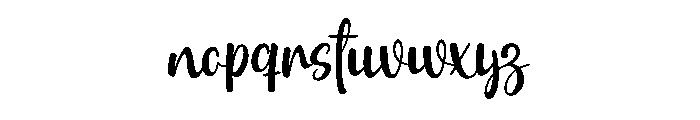Beatiful Christmas Font LOWERCASE