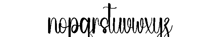 Beauregard Font LOWERCASE