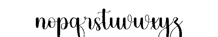 Beautica1 Font LOWERCASE