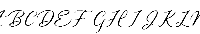 Beautiful Aletha Font UPPERCASE