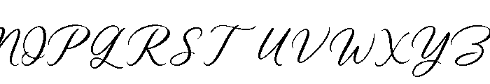 Beautiful Aletha Font UPPERCASE