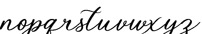 Beautiful Aletha Font LOWERCASE