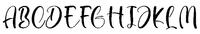 Beautiful Background Font UPPERCASE