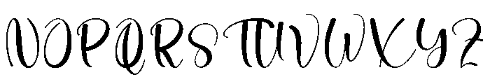 Beautiful Background Font UPPERCASE
