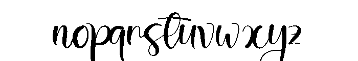 Beautiful Background Font LOWERCASE