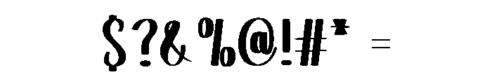 Beautiful Bubble Font OTHER CHARS
