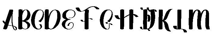 Beautiful Bubble Font UPPERCASE