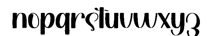 Beautiful Bubble Font LOWERCASE