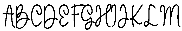 Beautiful Caroline Script Font UPPERCASE