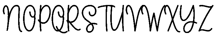 Beautiful Caroline Script Font UPPERCASE