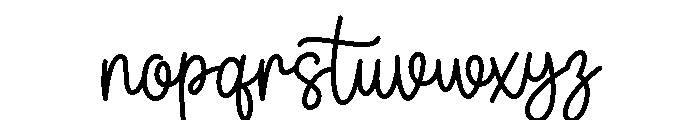 Beautiful Caroline Script Font LOWERCASE