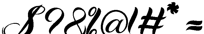 Beautiful Danila Font OTHER CHARS