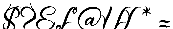 Beautiful Dealove Font OTHER CHARS