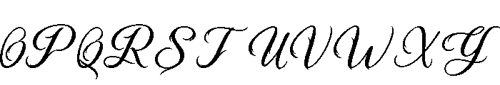 Beautiful Dealove Font UPPERCASE