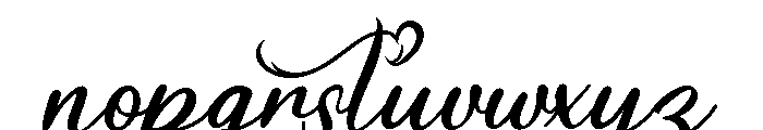 Beautiful Dealove Font LOWERCASE