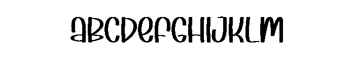 Beautiful My Crush Font UPPERCASE