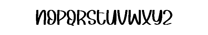 Beautiful My Crush Font UPPERCASE