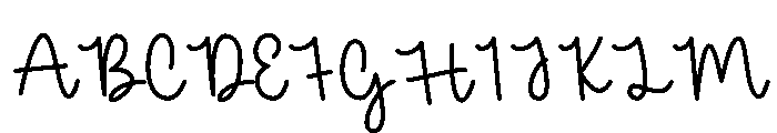 Beautiful Rainy Font UPPERCASE