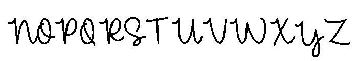 Beautiful Rainy Font UPPERCASE