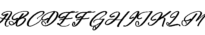 Beautiful Reluxes Italic Font UPPERCASE