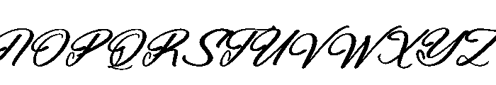 Beautiful Reluxes Italic Font UPPERCASE