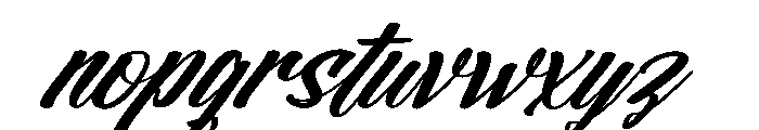 Beautiful Reluxes Italic Font LOWERCASE