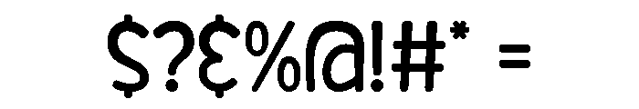 Beautiful Rounded Font OTHER CHARS