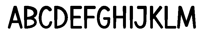 Beautiful Rounded Font UPPERCASE