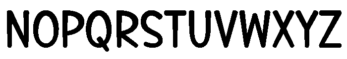 Beautiful Rounded Font UPPERCASE