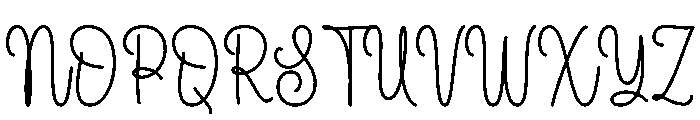 Beautiful Smile Script Script Font UPPERCASE