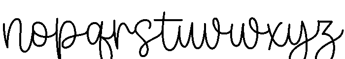 Beautiful Smile Script Script Font LOWERCASE