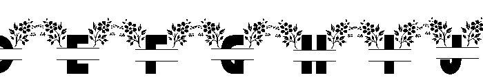 Beautiful Spring Flowers Monogr Font UPPERCASE