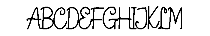 Beautiful Swirly Font UPPERCASE