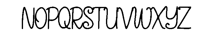 Beautiful Swirly Font UPPERCASE