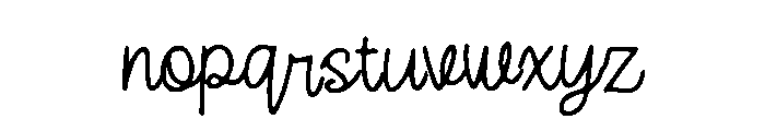 Beautiful Swirly Font LOWERCASE