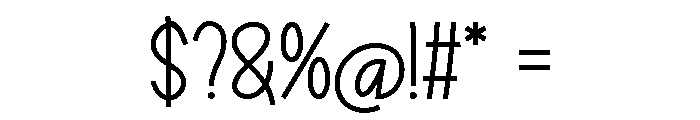 Beautiful Thoughts Font OTHER CHARS
