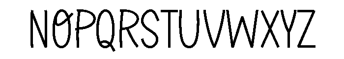 Beautiful Thoughts Font UPPERCASE