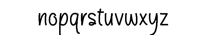 Beautiful Thoughts Font LOWERCASE