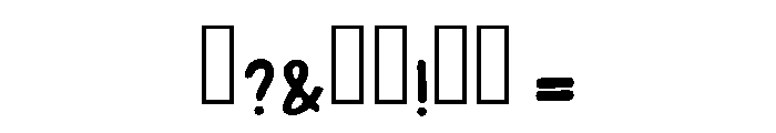 Beautiful To Craft Regular Font OTHER CHARS