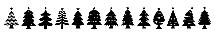 Beautiful Tree Regular Font UPPERCASE