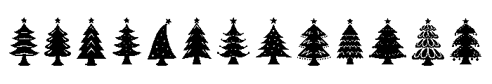 Beautiful Tree Regular Font UPPERCASE