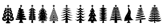 Beautiful Tree Regular Font LOWERCASE