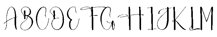 Beautiful Winterland Font UPPERCASE