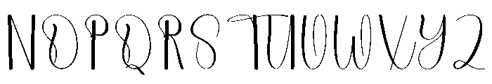 Beautiful Winterland Font UPPERCASE