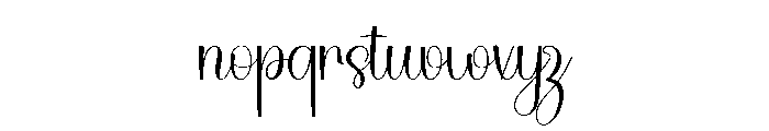 Beautiful Winterland Font LOWERCASE